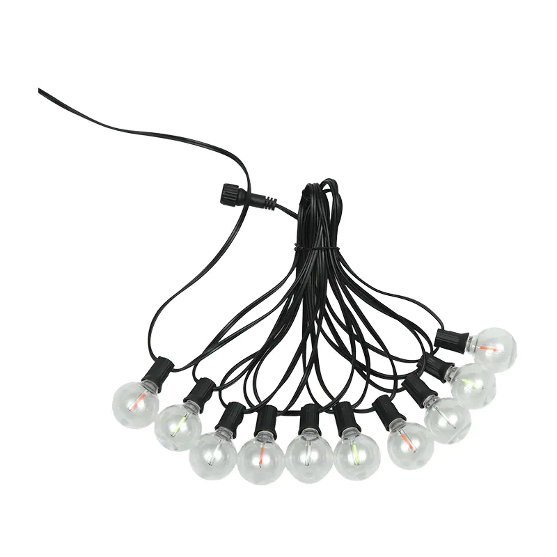 G40 Clip-on E12 Spiral Colored String Lights
