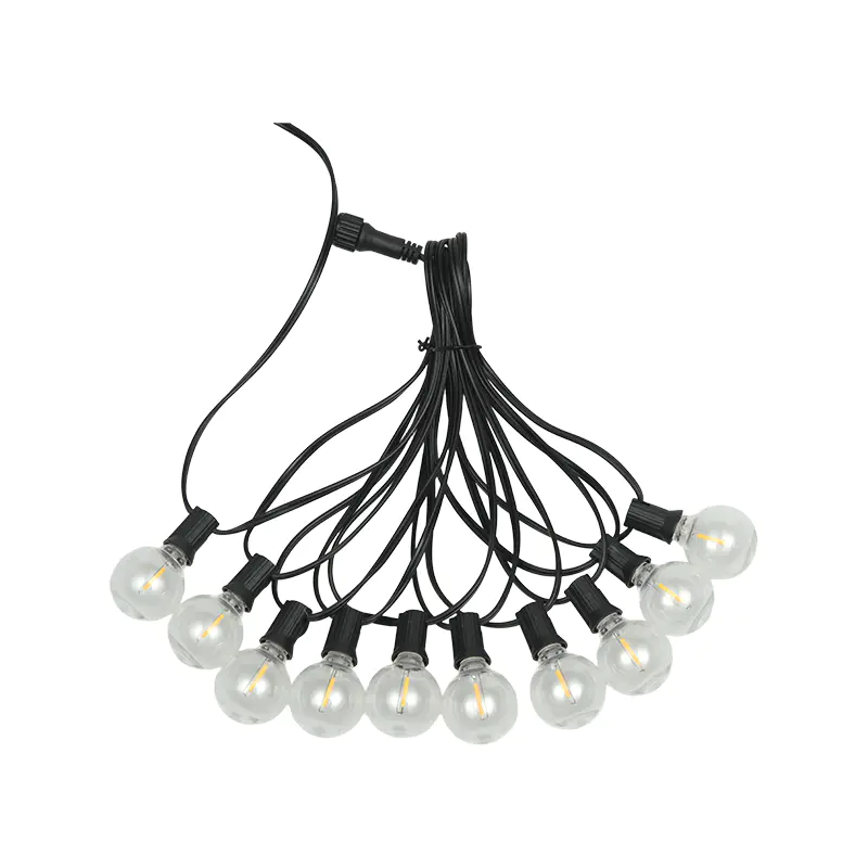 G40 Clip-on E12 Spiral Warm White String Lights
