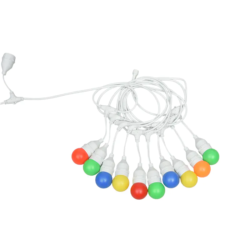 G45 Pendant Type E27 Spiral Colored String Lights